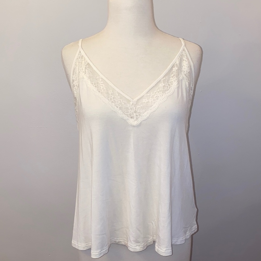 American Eagle white tank